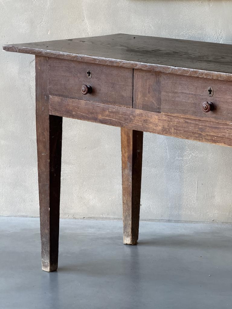 A C19th Spanish Ash and Poplar console
