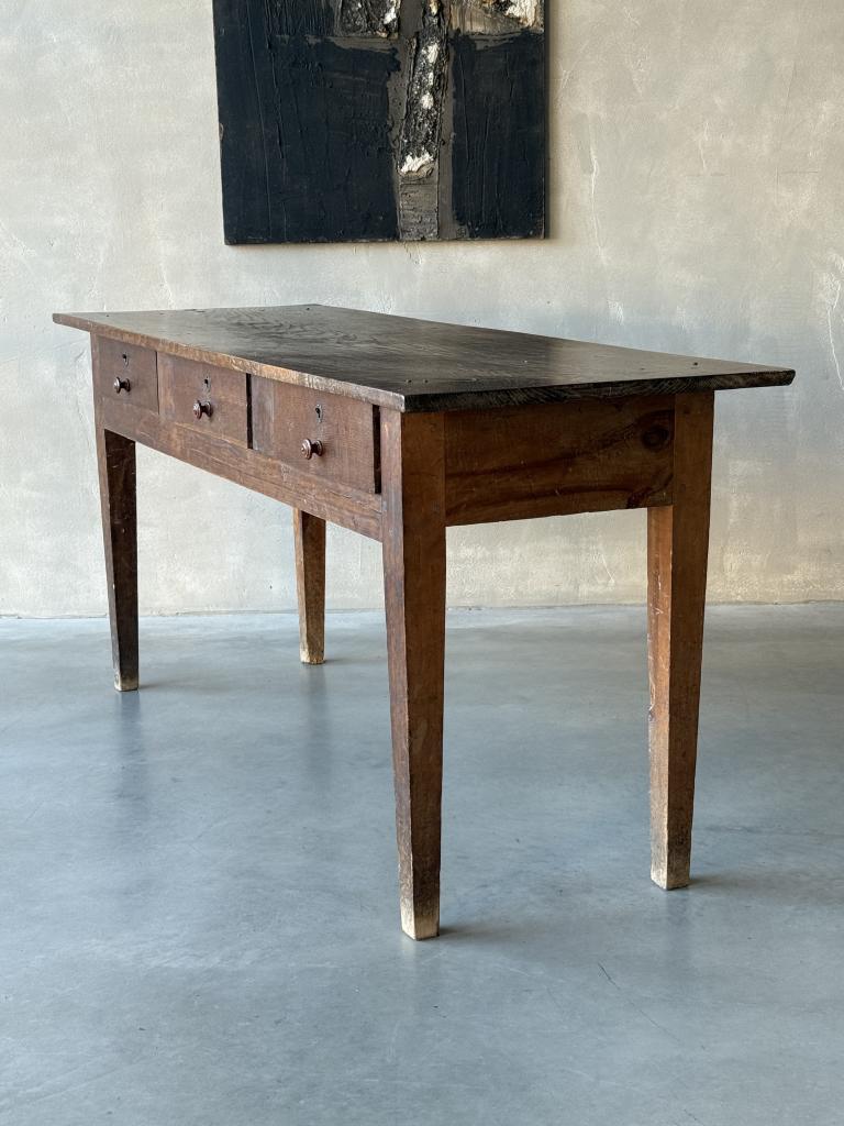 A C19th Spanish Ash and Poplar console
