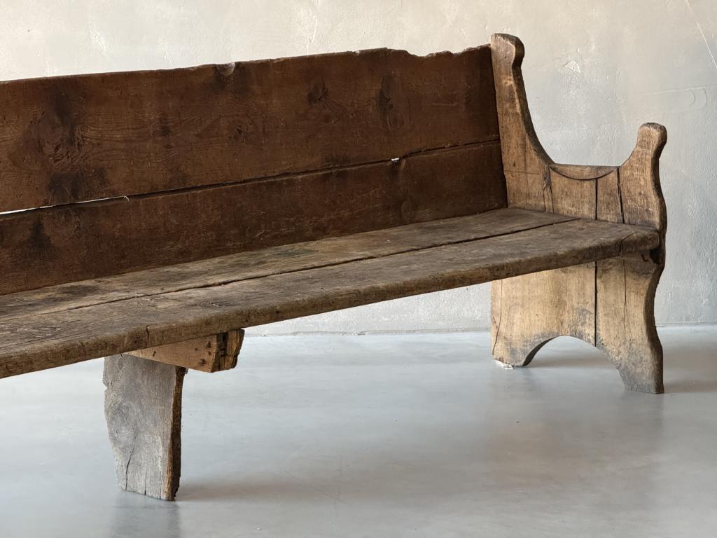 A Primitive C18th Tuscan Bench