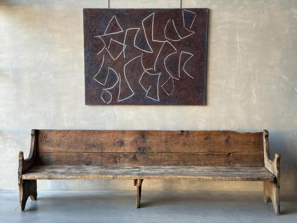 A Primitive C18th Tuscan Bench