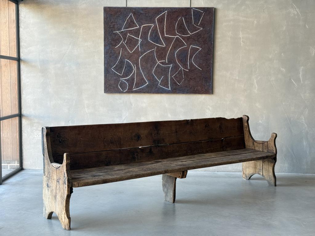 A Primitive C18th Tuscan Bench