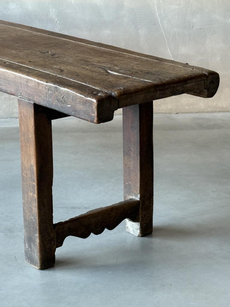 A Primitive C18th Walnut Console Table