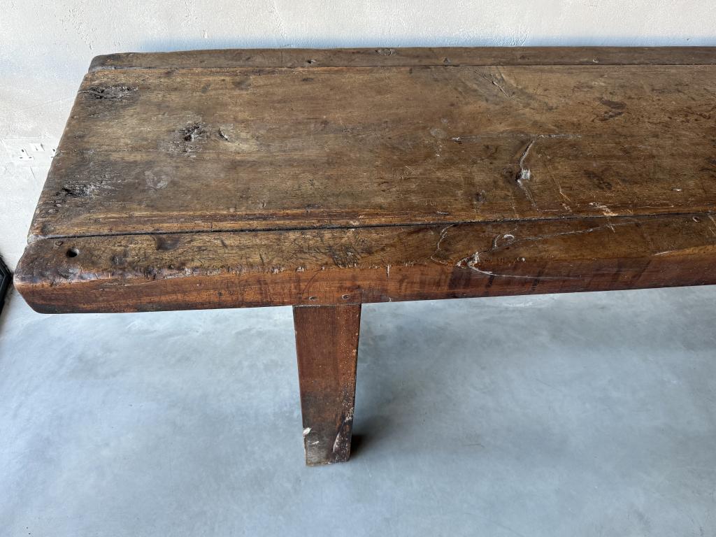 A Primitive C18th Walnut Console Table
