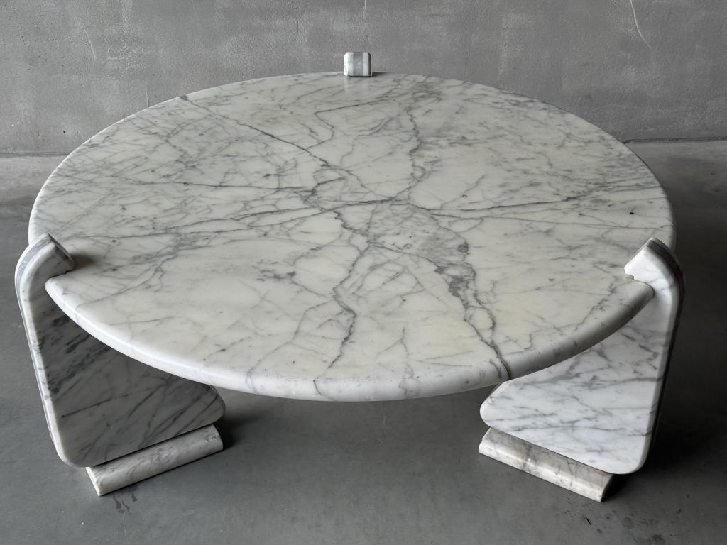 A 1970s Carrara marble Coffee Table