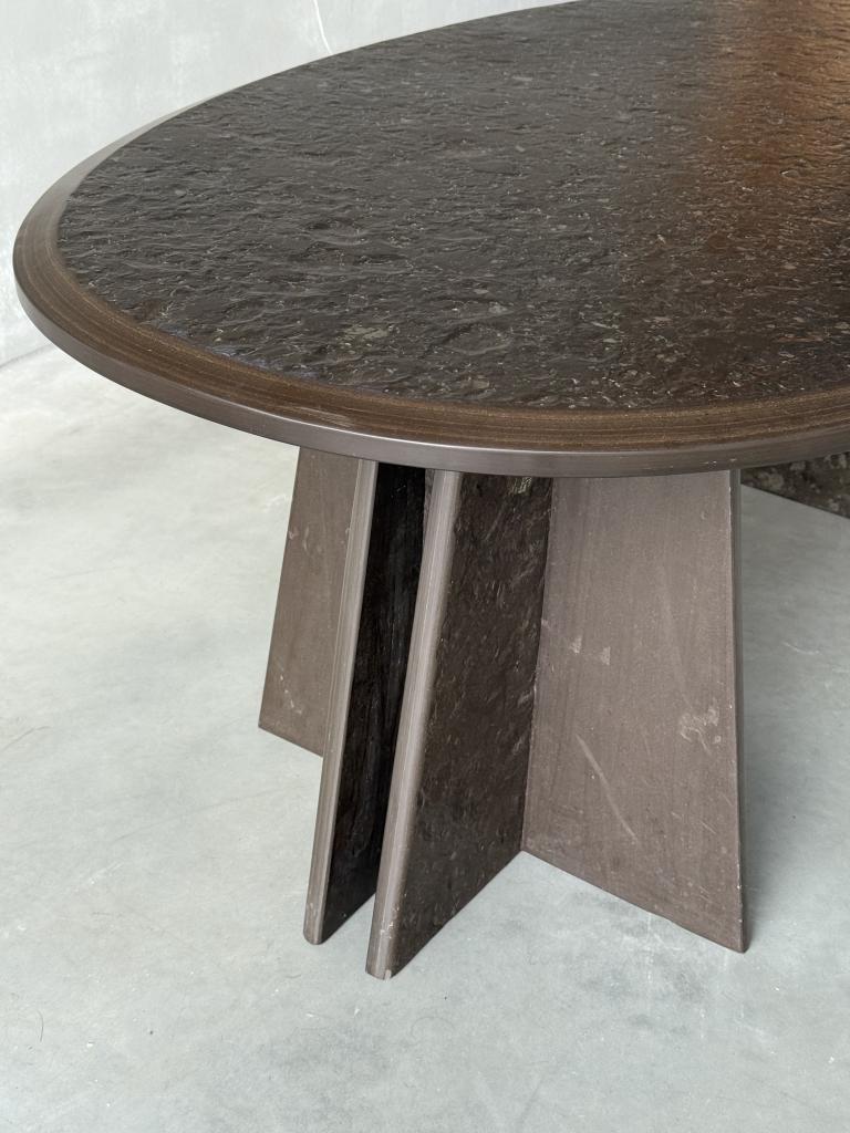 A 1970s textured Slate Coffee Table
