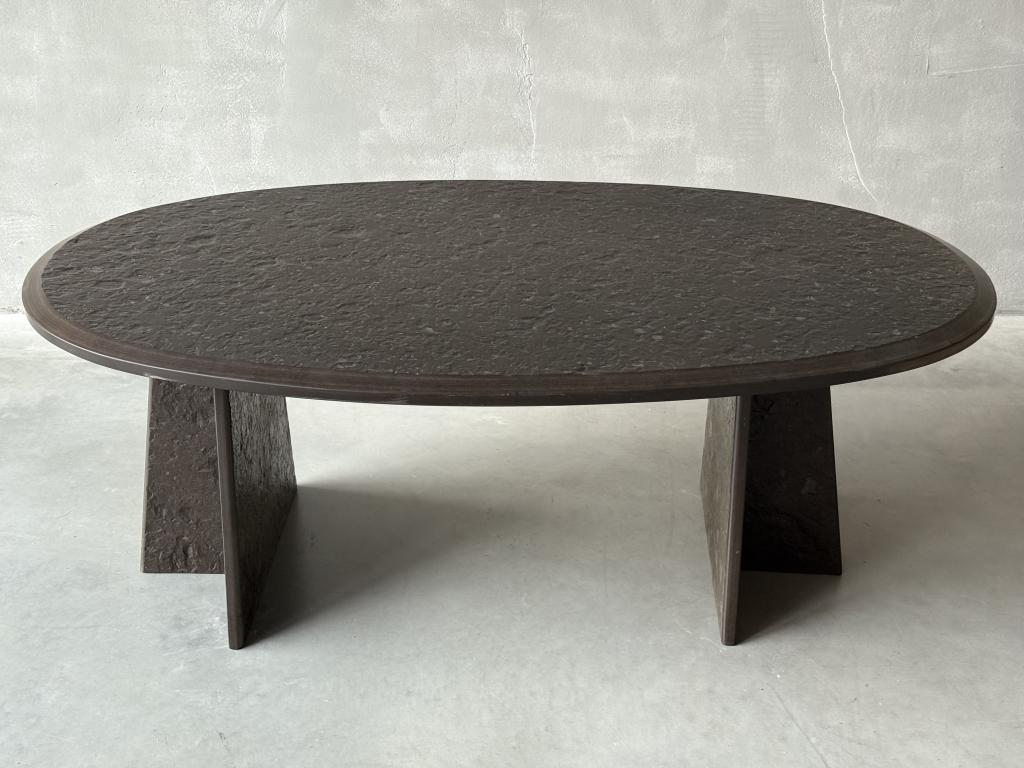 A 1970s textured Slate Coffee Table