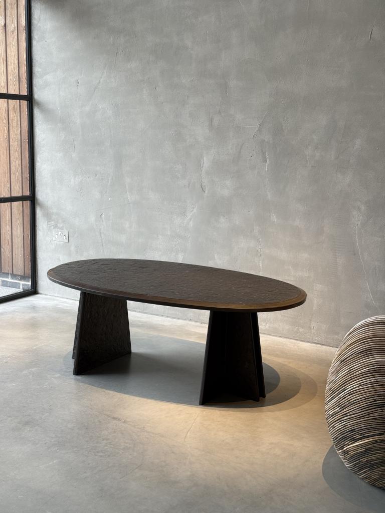 A 1970s textured Slate Coffee Table