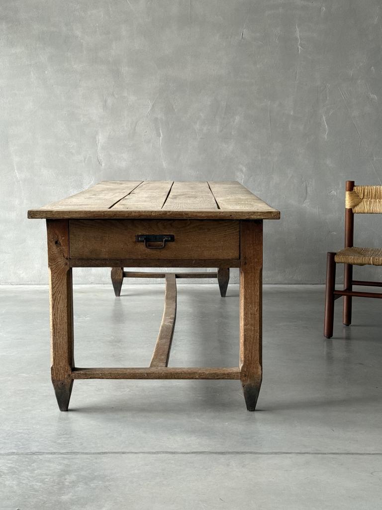 A Large C19th Oak Farmhouse Table