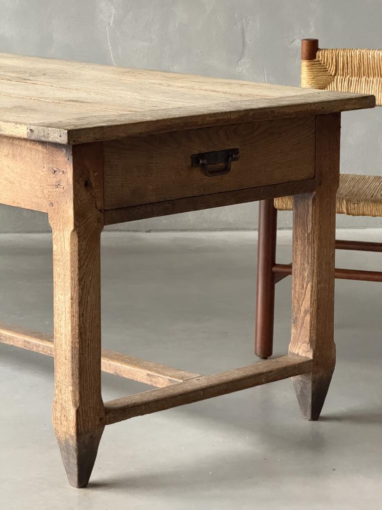 A Large C19th Oak Farmhouse Table
