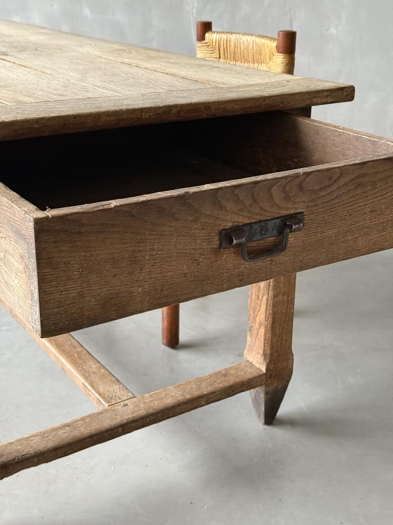 A Large C19th Oak Farmhouse Table