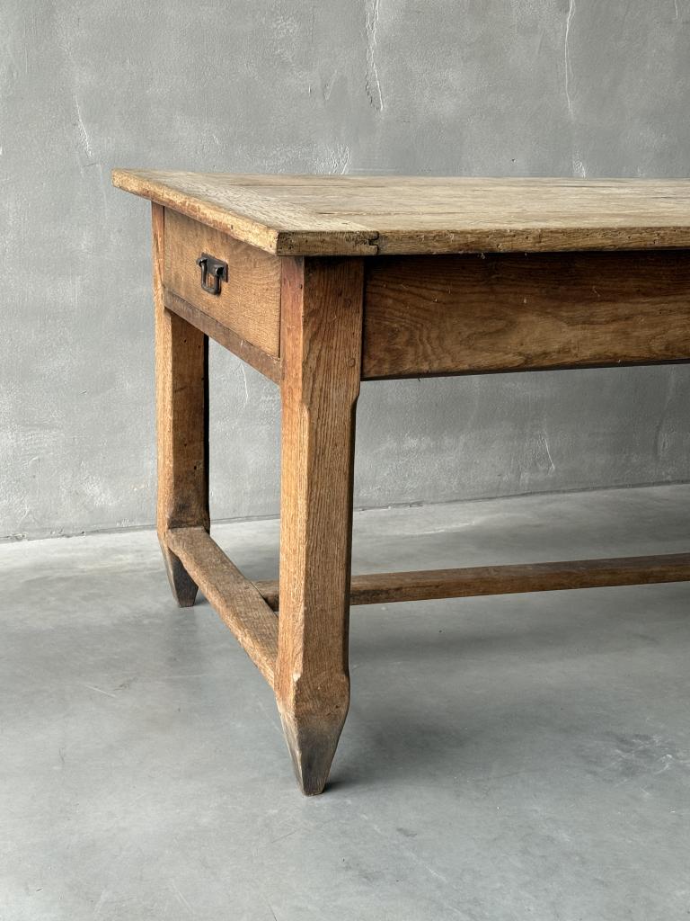 A Large C19th Oak Farmhouse Table
