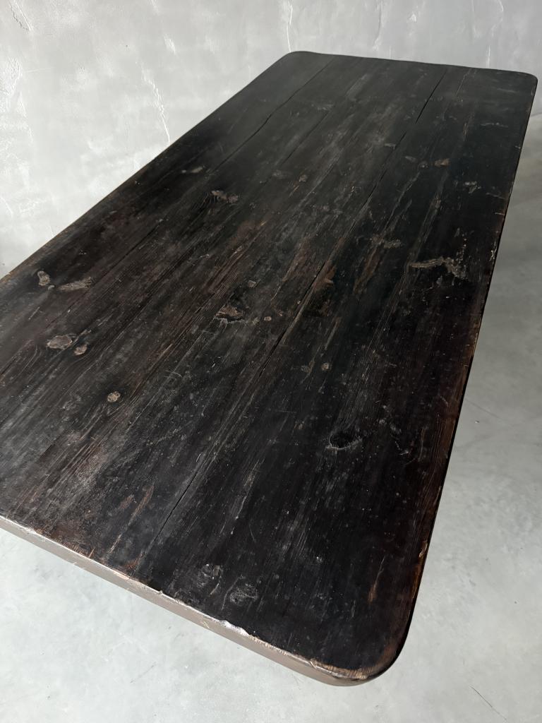 A 1970s Brutalist Pine Table