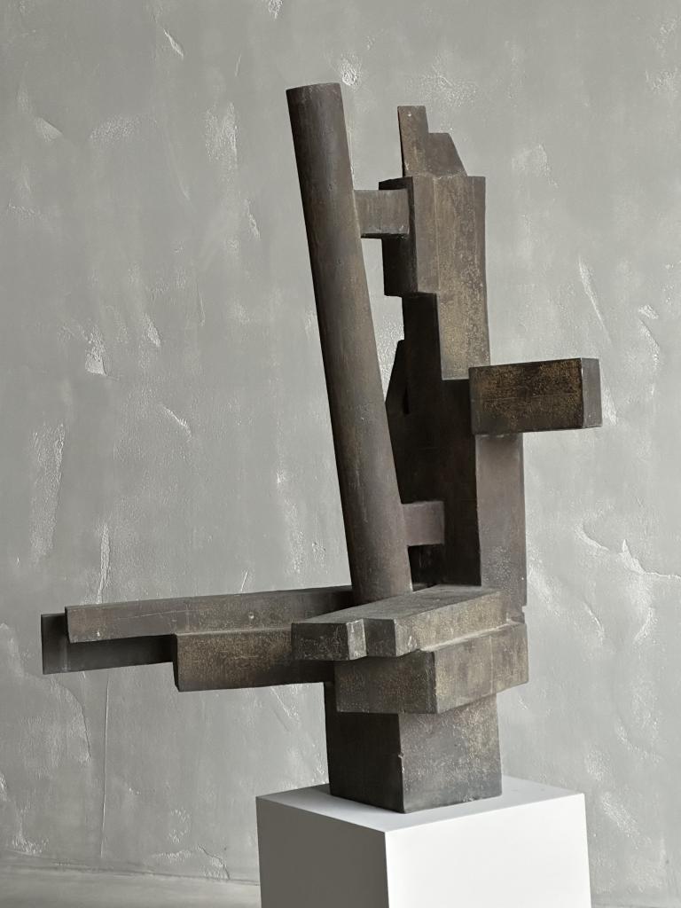 A Large Abstract Bronze by Miquel Navarro