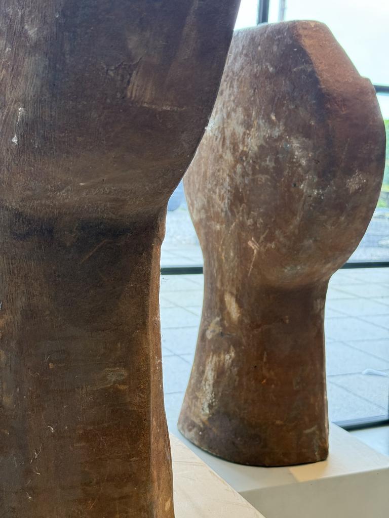 2 1960s Brutalist Iron Sculptures
