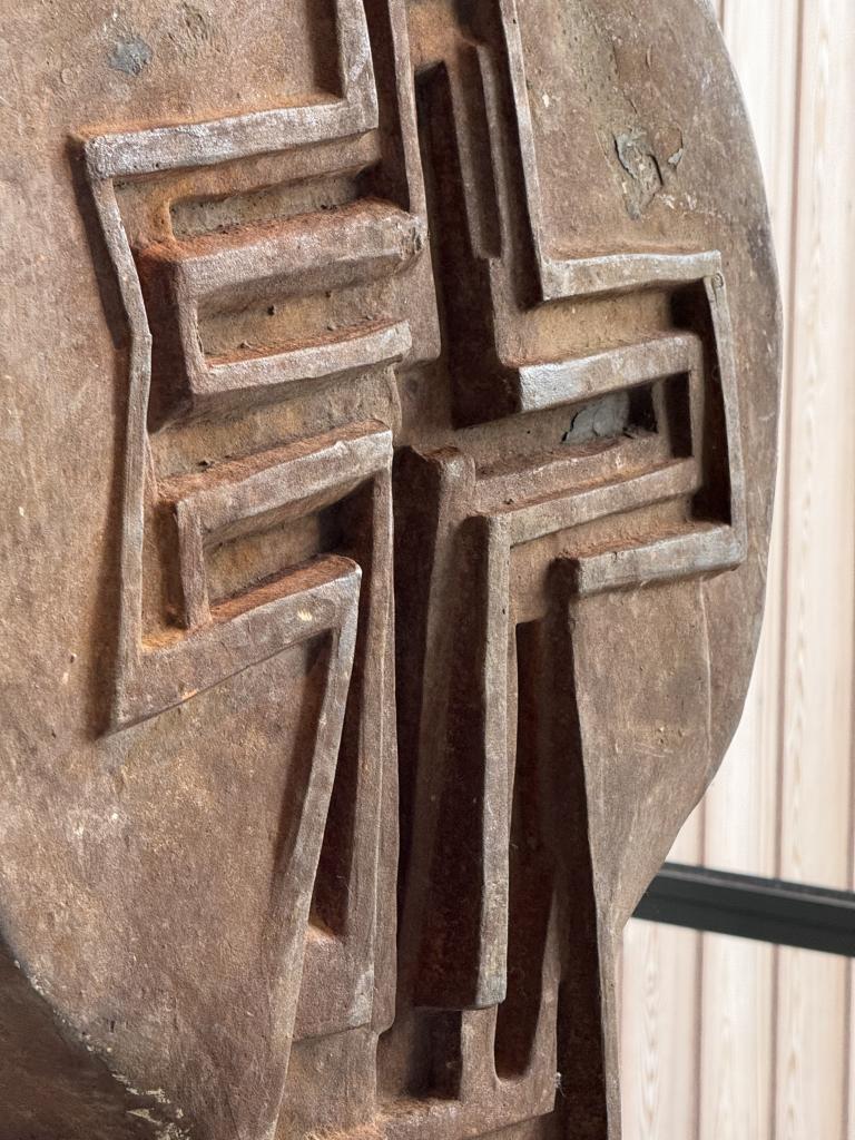 2 1960s Brutalist Iron Sculptures