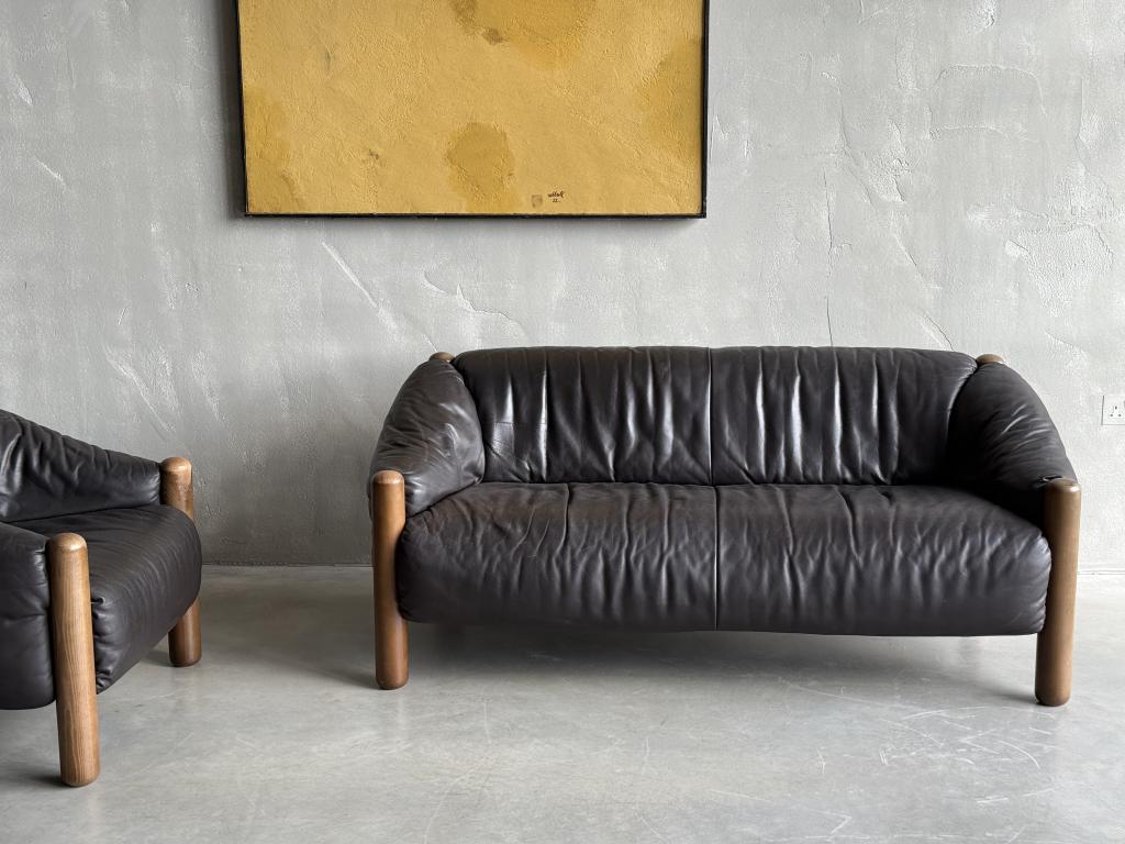 A Rare DeSede Sofa and Armchair