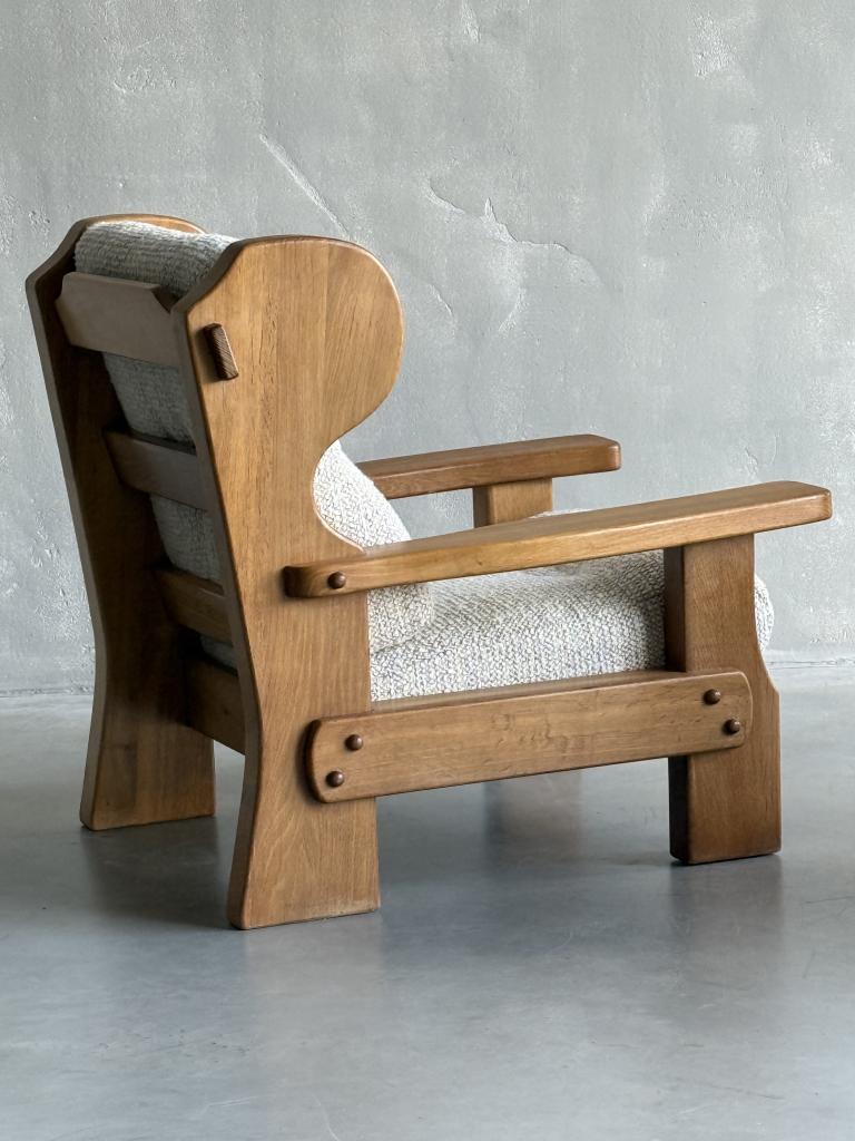 A Pair of Winged Oak Armchairs