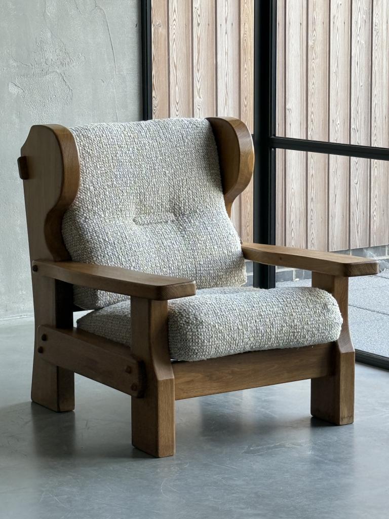 A Pair of Winged Oak Armchairs