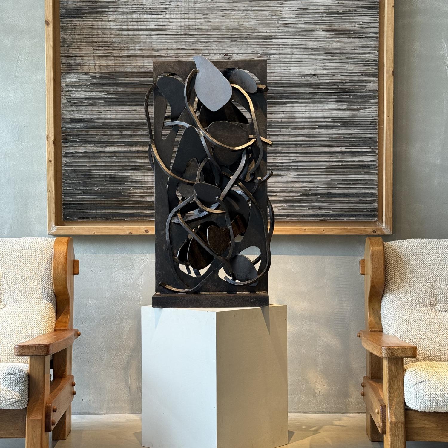 An Abstract Metal Sculpture by Jean Campa