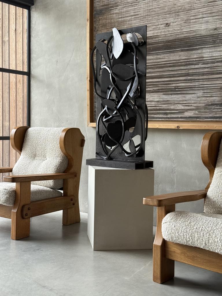 An Abstract Metal Sculpture by Jean Campa