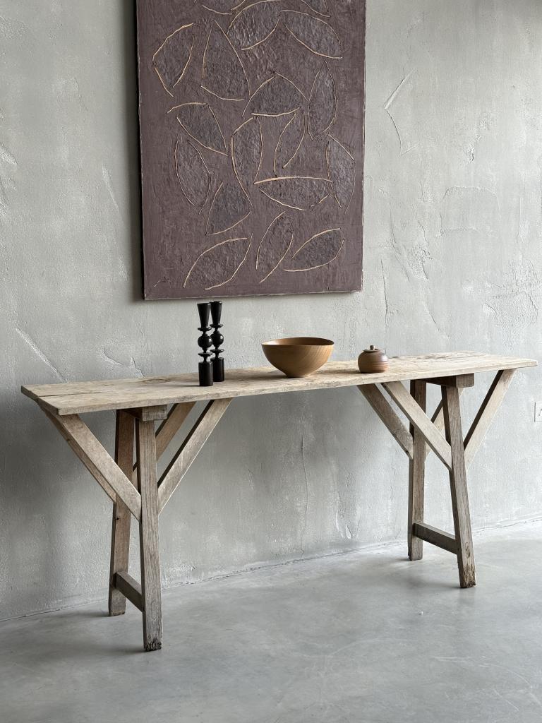 An Early C20th French Rustic Console