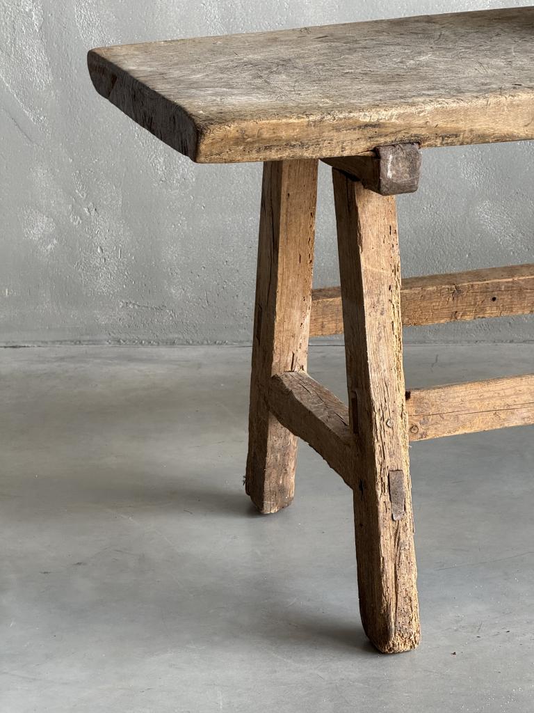 A C19th single Plank Atelier Table