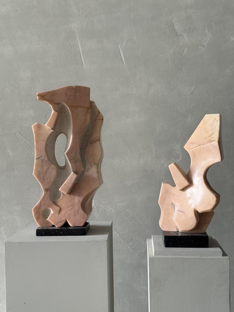 2 Marble Sculptures by Jesus Castello