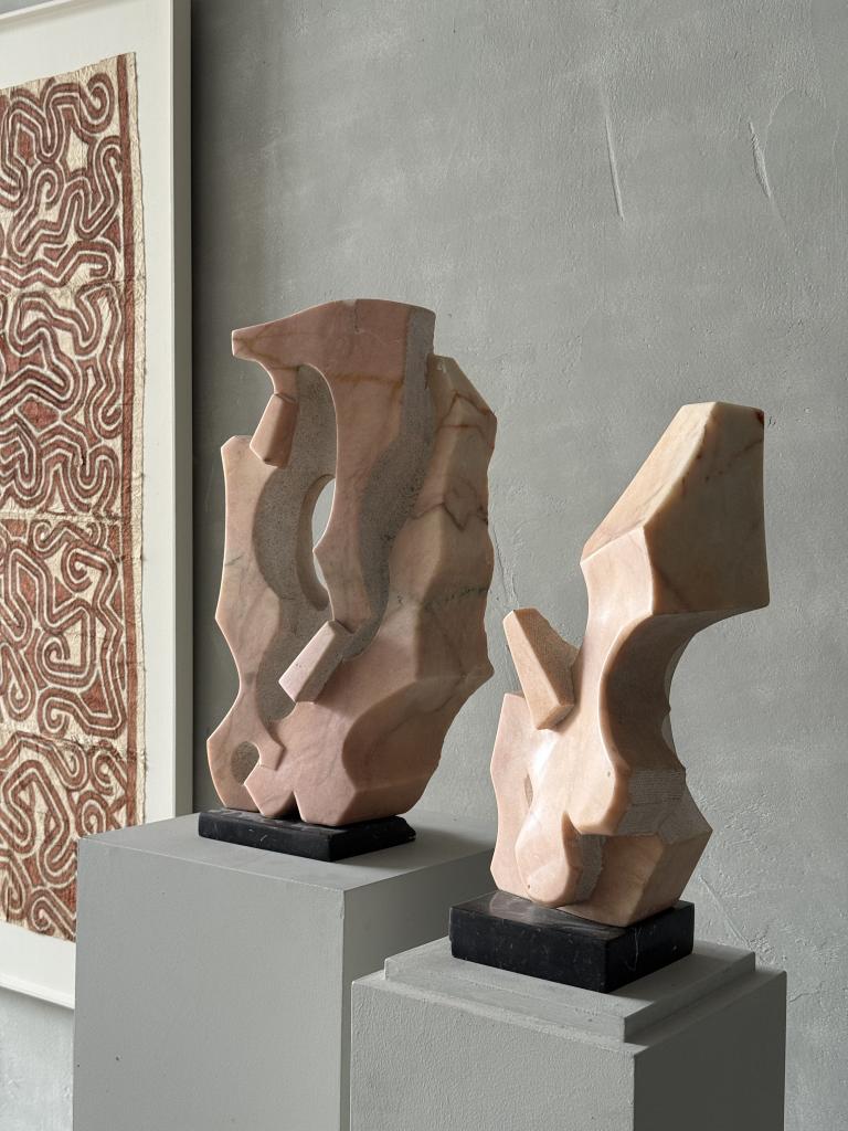 2 Marble Sculptures by Jesus Castello