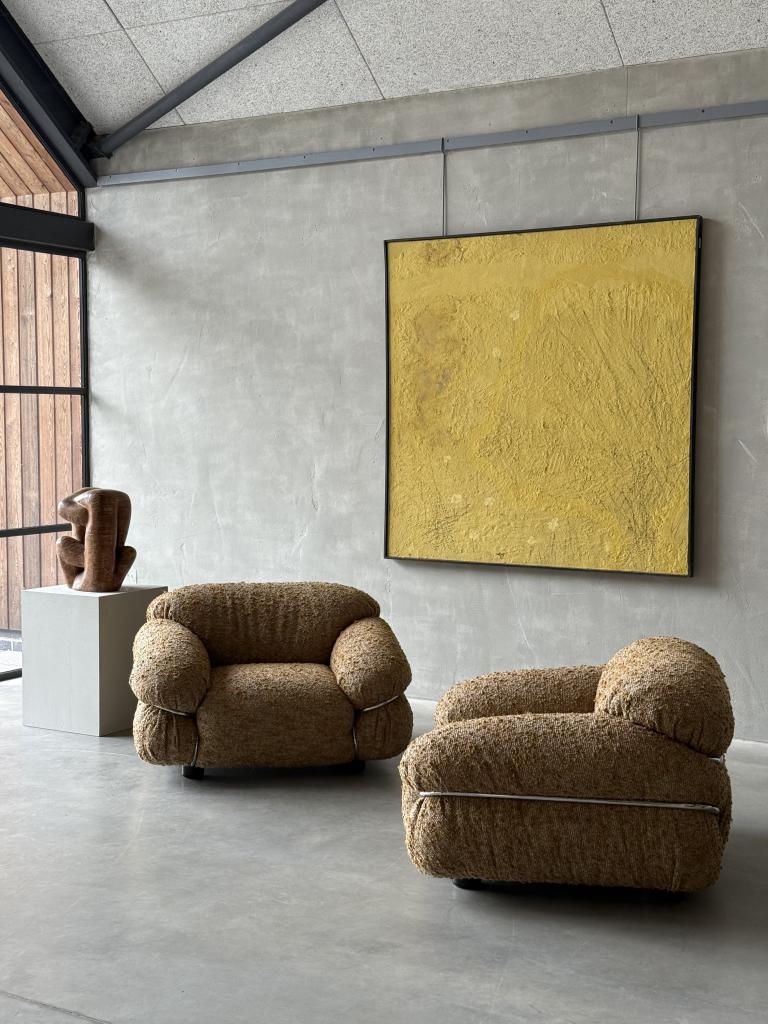 A Pair of Armchairs by Gianfranco Fratinni