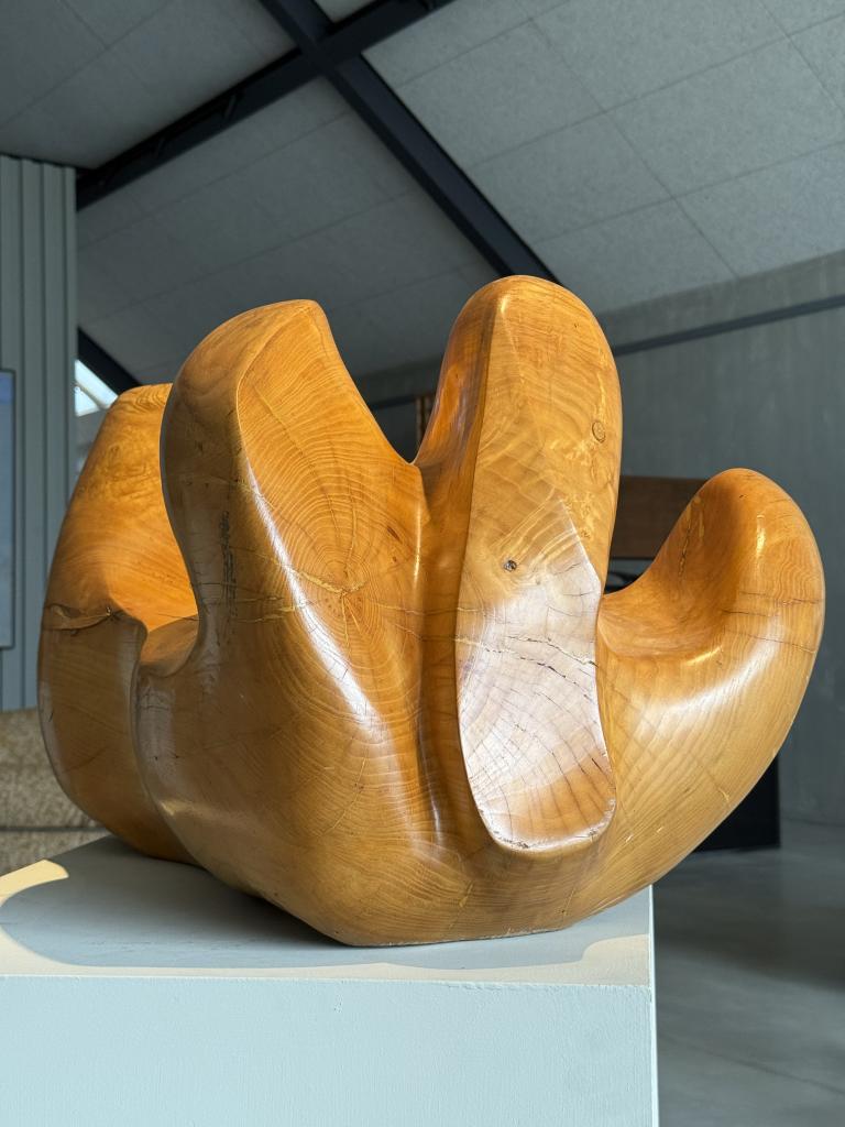 A Wooden Sculpture by Aba Carrasquer