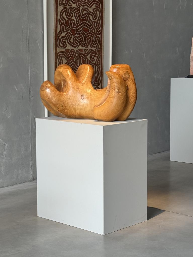 A Wooden Sculpture by Aba Carrasquer