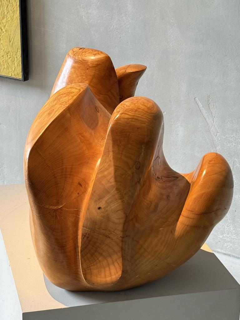A Wooden Sculpture by Aba Carrasquer