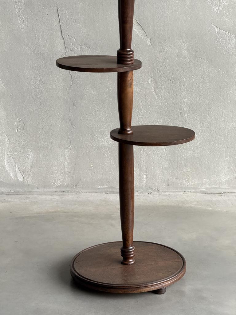 A 1930s French Wooden Floor Lamp