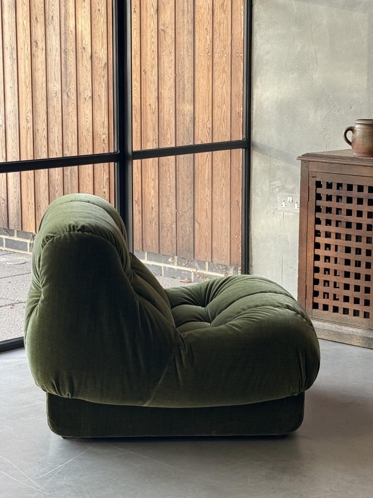 A Pair of 1970s Italian Lounge Chairs