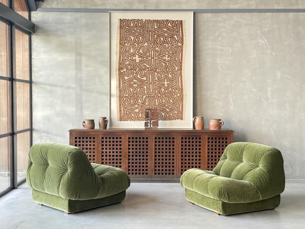 A Pair of 1970s Italian Lounge Chairs
